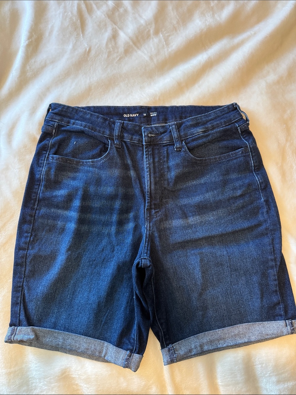 Old Navy Indigo Blue Rolled Hem Denim Shorts